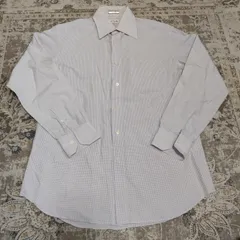 PAUL SMITH LONDON ポールスミスロンドン　チェックシャツ　長袖　メンズ　パープル　紫　M　中古　古着