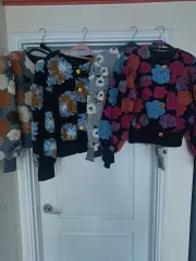 フラワー カーディガン 新品