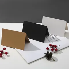 【在庫セール】席札 二つ折りカード ホワイト 【40枚】 無地 折り目入り 2つ折り スジ入り 結婚式 ウェディング パーティー テーブル番号 名前札 卓上名札 座席 DIY 台紙 手作り