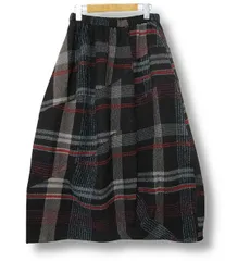 慈雨　センソユニコ　麻混ロングスカート*サイズ４０＊ウエストゴム 慈雨(ジウ⁄センソユニコ) ロングスカート サイズ40 M レディース