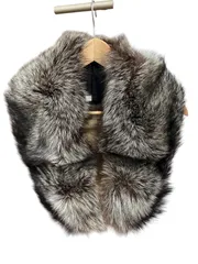 RE328 【美品】SAGA FOX サガフォックス　ショール　成人式　マフラー　ブラウン系　レディース