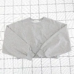 ◇ ⊇ CPCM シーピーシーエム ラメ ショート丈 長袖 スウェット トレーナー サイズF グレー系 レディース メンズ E  【1508270008911】のサムネイル