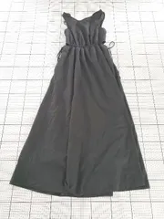 ◇ ⊂ chico チコ ノースリーブ BACK開きデザインノースリロングワンピース サイズF ブラック系 レディース E  【1508270008706】