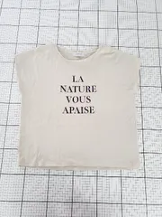 ◇ ⊂ Simplicite シンプリシテェ フレンチスリーブ Tシャツ カットソー ベージュ系 レディース E  【1508270009017】
