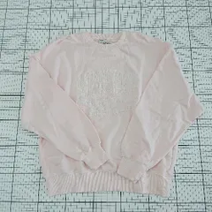 ◇ ⊇ Discoat ディスコート アーチロゴ 長袖 スウェット トレーナー サイズF ピンク系 レディース E  【1508270008942】