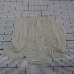 ◇ Θ MOUSSY マウジー ボリュームスリーブ 長袖 チュニック カットソー サイズF アイボリー系 レディース E  【1507230011916】