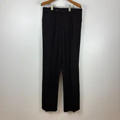 KODA スラックス ブラック ストライプ柄 Lサイズ 古着 ヴィンテージ レトロ 90s oc-001-036