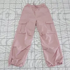 ◇ Θ WEGO ウィゴー ウエストゴム くすみカラー カーゴパンツ サイズS ピンク系 レディース E  【1508060013194】