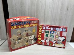 SNOOPY & WOODSTOCK 押し車つみき 木製玩具 - メルカリ