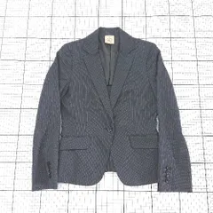 ◇ ⊇ Le Souk ルスーク ピンストライプ 長袖 テーラードジャケット サイズ36 ネイビー系 レディース E  【1508060014092】のサムネイル