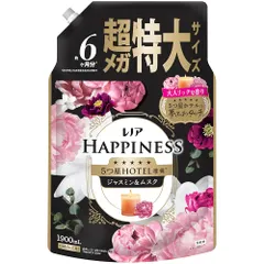 レノア ハピネス 夢ふわタッチ 柔軟剤 ジャスミン＆ムスクの香り 詰め替え 1900mL 大容量 新モデル