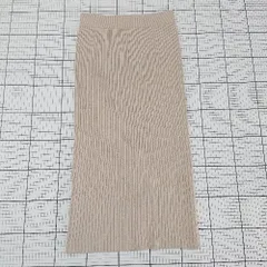 ◇ ⊇ Alma Design アルマデザイン ウエストゴム ロング タイト リブニット スカート サイズL ベージュ系 レディース E  【1508060014443】