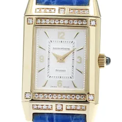 ジャガー・ルクルト JAEGER-LECOULTRE 265.1.86 レベルソ レディ K18YG ダイヤ 手巻き レディース良品_912250のサムネイル