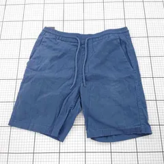 ◇ ⊂ VOLCOM ボルコム ウエストゴム ハーフパンツ サイズM ネイビー系 メンズ E  【1508060014474】