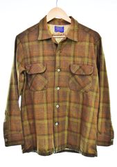 60s】special PENDLETONオンブレウールシャツ ブラウン M - メルカリ