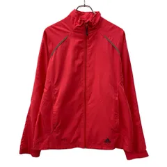 adidas ナイロンジャケット L レディース ピンク アディダス ジップアップ スポーツウェア スポーティー 無地ジャケット 春物 a711-5073