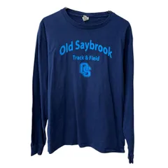 Hanes 長袖 プリントTシャツ M ネイビー ヘインズ コットン100% ロンT カットソー トップス 春物 a711-5082のサムネイル