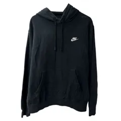 NIKE ロゴスウェット パーカー M ブラック ナイキ フーディー プルオーバー ワンポイントロゴ カットソー トップス 秋物 a711-5088