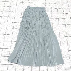 ◇ Θ classicalelf クラシカルエルフ ロング丈 プリーツ スカート サイズM ライトブルー系 レディース E  【1508260055338】