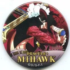 【中古】バッジ・ピンズ(キャラクター) ジュラキュール・ミホーク(鷹) 「ワンピース 輩～YAKARA～缶バッジ PINK＆GOLD」 