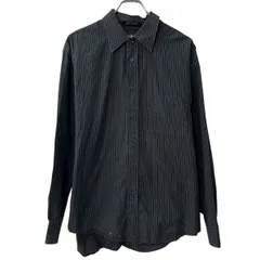 BEVERLY HILLS POLO CLUB 長袖 ストライプシャツ XL ブラック ビバリーヒルズ ポロクラブ 胸ポケット 長袖シャツ トップス 春物 a711-5143