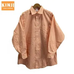 Brooks Brothers　ストライプシャツ　長袖シャツ　シャツ　コットン　ストライプ　レギュラーカラー　胸ポケット　オーバーサイズ　セミカジュアル　古着