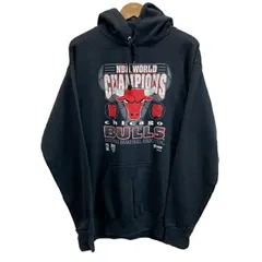 ARTEX　パーカー　80s-90s vintage　80年代-90年代　プルオーバー　フーディ　トップス　NBA WORLD CHAMPIONS　CHICAGO BULLS　プリント　裏起毛　古着