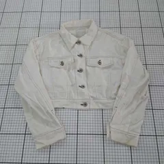 ◇ Θ AND COUTURE アンドクチュール レースアップ 長袖 Ｇジャン デニム ジャケット サイズ38 アイボリー系 レディース E  【1508260055635】のサムネイル