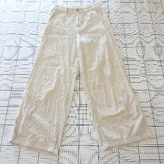 ◇ ⊆ URBAN RESEARCH アーバンリサーチ コーデュロイ ワイド パンツ サイズ38 アイボリー系 レディース E  【1508260056212】