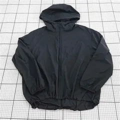 ◇ Θ ユニクロ 211-465466 撥水加工 長袖 ポケッタブル UVカット パーカー サイズS ブラック系 レディース E  【1508260056151】