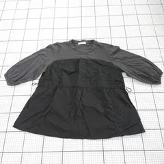 ◇ Θ サマンサモスモス ブルー ドローストリング 長袖 ロンＴ カットソー サイズF ブラック系 レディース E  【1508260056083】