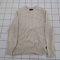 ◇ ⊇ AMERICAN EAGLE アメリカンイーグル 長袖 ニット セーター サイズUS M EU M KR M ベージュ系 メンズ E  【1508260057967】