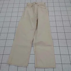 ◇ Θ AZUL BY MOUSSY ハイウエスト ワイドパンツ サイズS オフホワイト系 レディース E  【1508260060172】