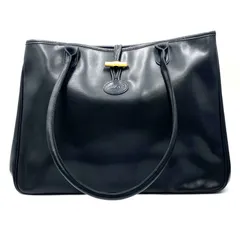 美品　LONGCHAMP ロンシャン　ロゾ　トートバッグ　ハンドバッグ　ブラック　レザー