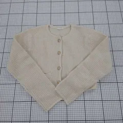 ◇ ⊇ who's who Chico フーズフーチコ ニット 長袖 カーディガン サイズF オフホワイト系 レディース E  【1508260060301】