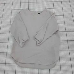 ◇ Θ INDIVI インディヴィ 光沢感 七分袖 シャツ ブラウス サイズ34 ライトベージュ系 レディース E  【1508260060608】