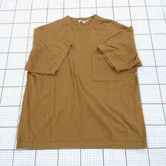 ◇ ⊂ UNIQLO ユニクロ コットン混 半袖 サマーニット サイズXXL ブラウン メンズ E  【1508260060523】