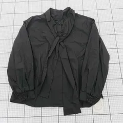 ◇ Θ 未使用 NICOLE white ボウタイ 長袖 シャツ ブラウス サイズF ブラック系 レディース E  【1508260060998】