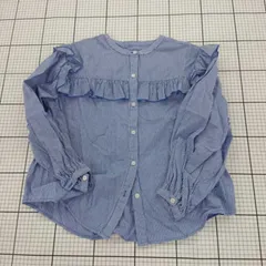 ◇ Θ titivate ティティベイト フリル 長袖 シャツ ブラウス サイズS ブルー系 レディース E  【1508260060912】