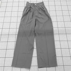 ◇ ⊂ BONLECILL ボンルシール タック入り ワイドパンツ サイズS ライトグレー系 レディース E  【1508260060844】