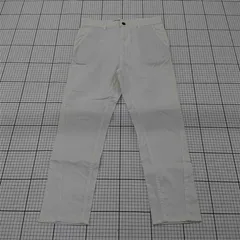 ◇ Θ BEAUTY & YOUTH コットン混 ストレートパンツ サイズS ホワイト系 メンズ E  【1508260060769】