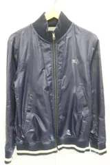 【中古】 BURBERRY BLACK LABEL メンズジャケット 2 リバーシブル ジャケット BURBERRY BLACK LABEL 2 紺 ネイビー 刺繍