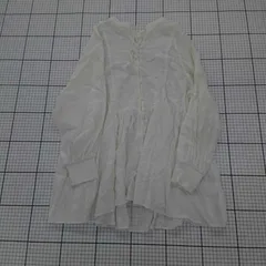 ◇ ⊂ studio CLIP スタディオクリップ 刺繍デザイン 長袖 シャツ ブラウス サイズF アイボリー系 レディース E  【1508260061209】