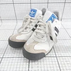 ◇ Θ adidas アディダス SAMOA サモア スニーカー シューズ サイズ25.5㎝ ホワイト系 メンズ E  【1508260061414】