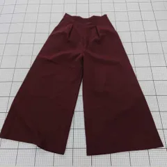 ◇ ⊇ BEAMS HEART ビームスハート ハイウエスト ワイド パンツ サイズＭ ワインレッド系 レディース E  【1508260061322】