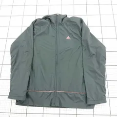 ◇ Θ adidas アディダス ジップアップ 長袖 ナイロンジャケット ネイビー系 レディース E  【1508260061575】