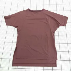 ◇ ⊂ DANSKIN ロングレングス 半袖 Tシャツ カットソー サイズL ブラウン系 レディース E  【1508260061506】