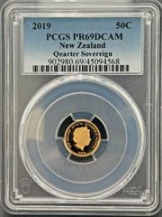 2019年ニュージーランド50セント クウォーターソブリン NGC PF70UC