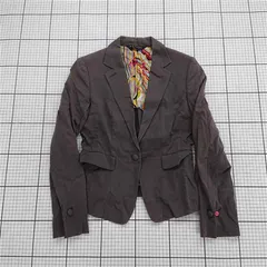 ◇ Θ ポールスミス ブラックレーベル ピンストライプ 長袖 テーラード ジャケット サイズ40 グレー系 レディース E  【1508260063999】