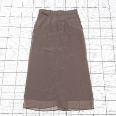 ◇ Θ Simplicite シンプリシテェ シフォン ロング丈 タイト スカート サイズS ブラウン系 レディース E  【1508260064866】のサムネイル